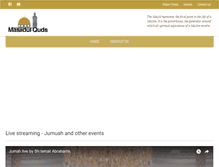 Tablet Screenshot of masjidulquds.com